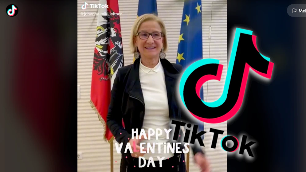 Mikl-Leitner richtete zum Valentinstag Grüße aus.