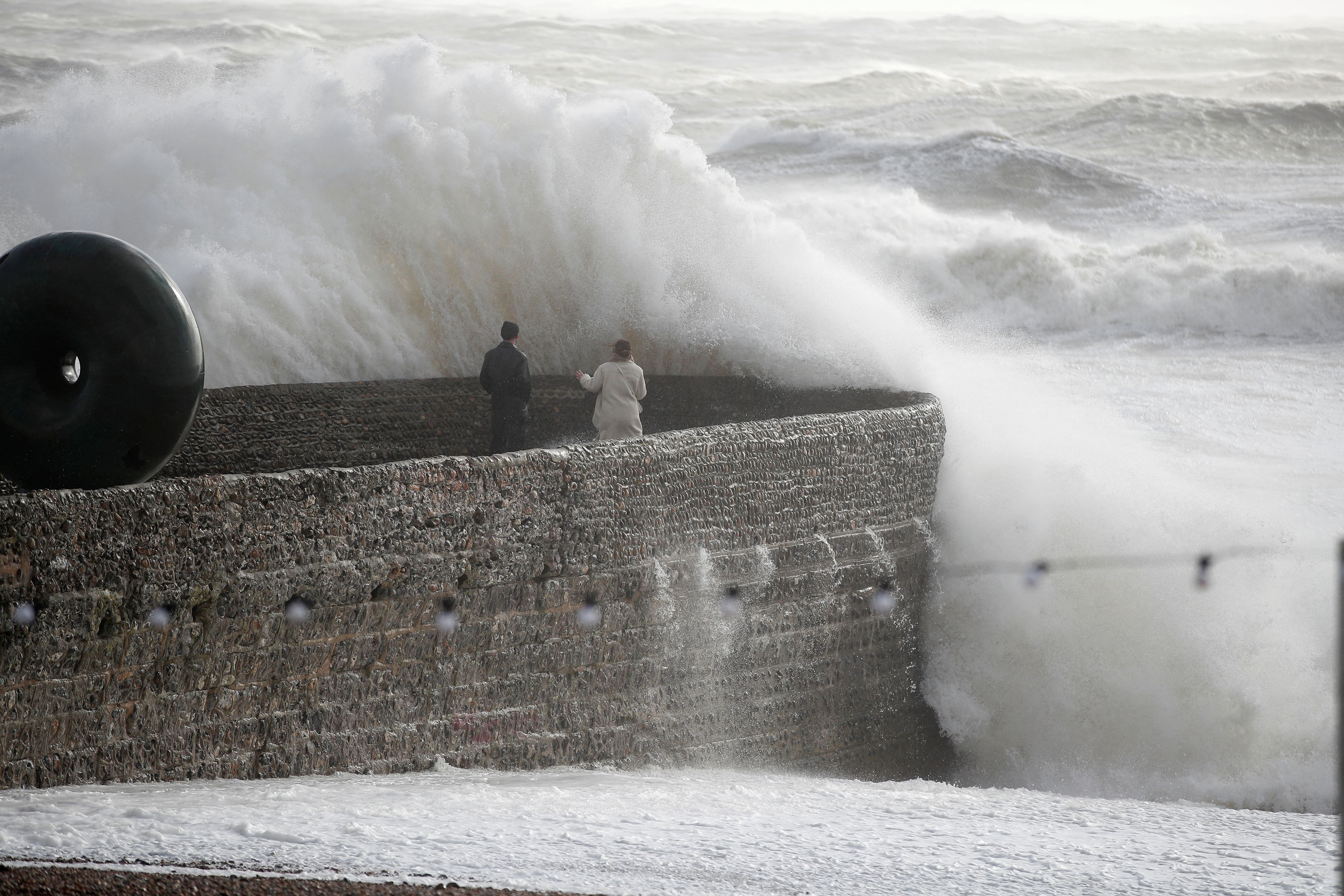 Im englischen Brighton sorgt Sturmtief 