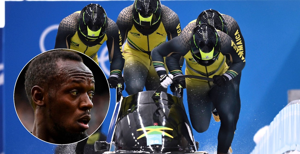 Usain Bolt (l.) startete nicht für Jamaika