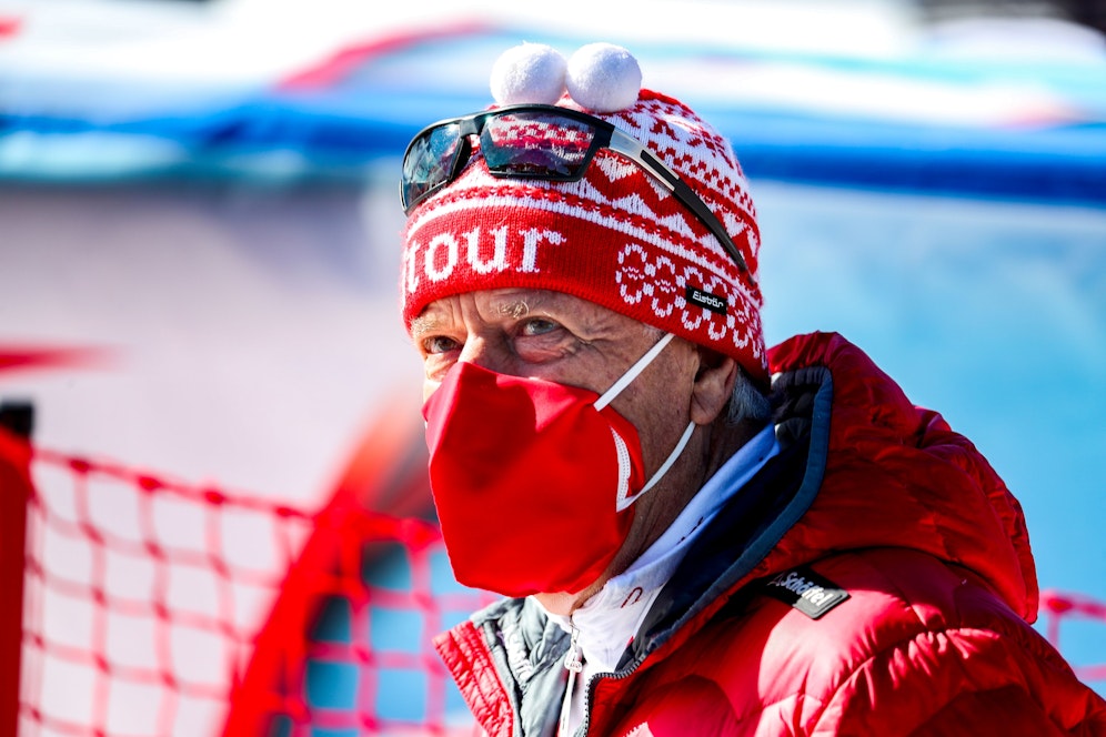 Peter Schröcksnadel mit FFP2-Maske.