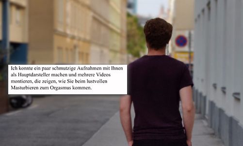 Der Wiener Student (28) bekam ein&nbsp; Erpresser-E-Mail.
