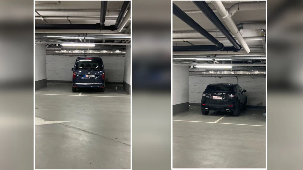 Die Fahrer der beiden Autos haben wohl die Linien übersehen.