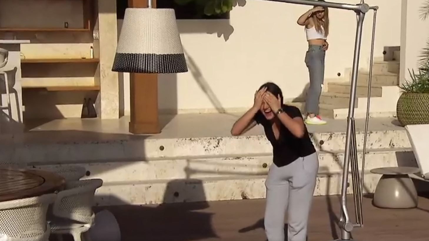 Davina Geiss hat sich am Kopf verletzt.