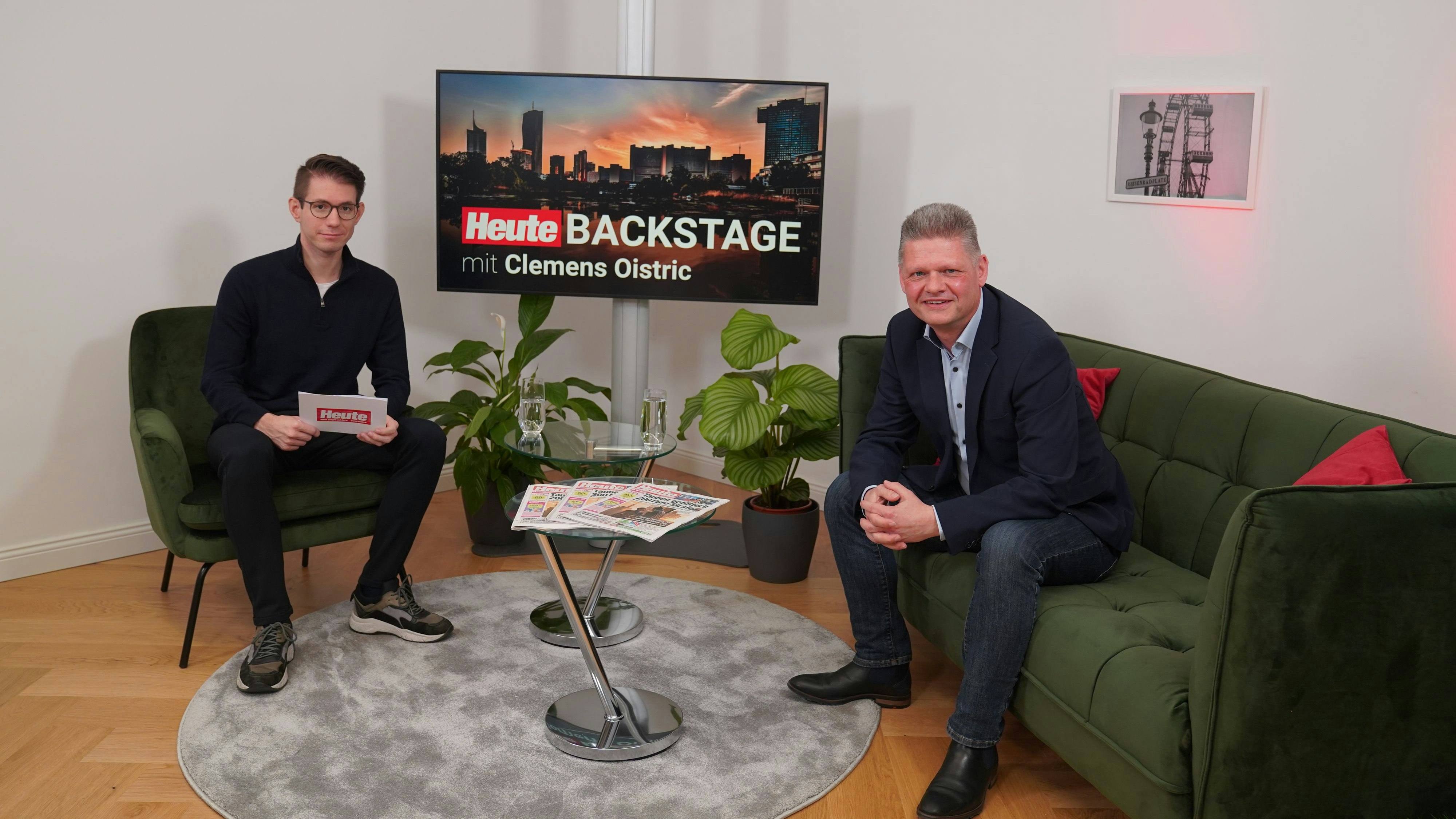 Andreas Hanger (VP) zu Gast bei Clemens Oistric (<em>"Heute"</em>)