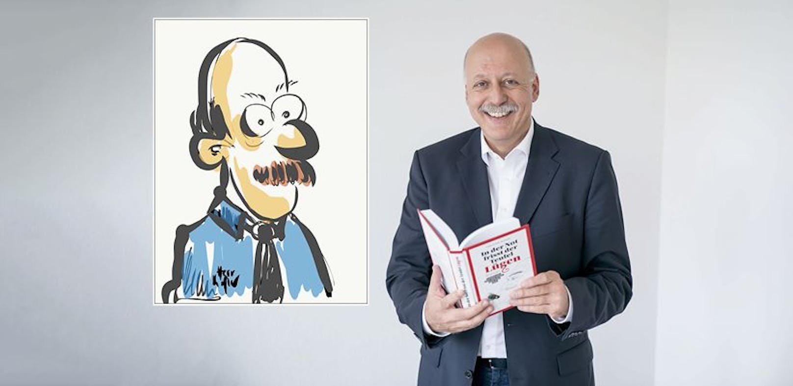 Christian Nusser verfasst "Kopfnüsse", den Comic dazu malte Wolfgang Kofler am Handy.