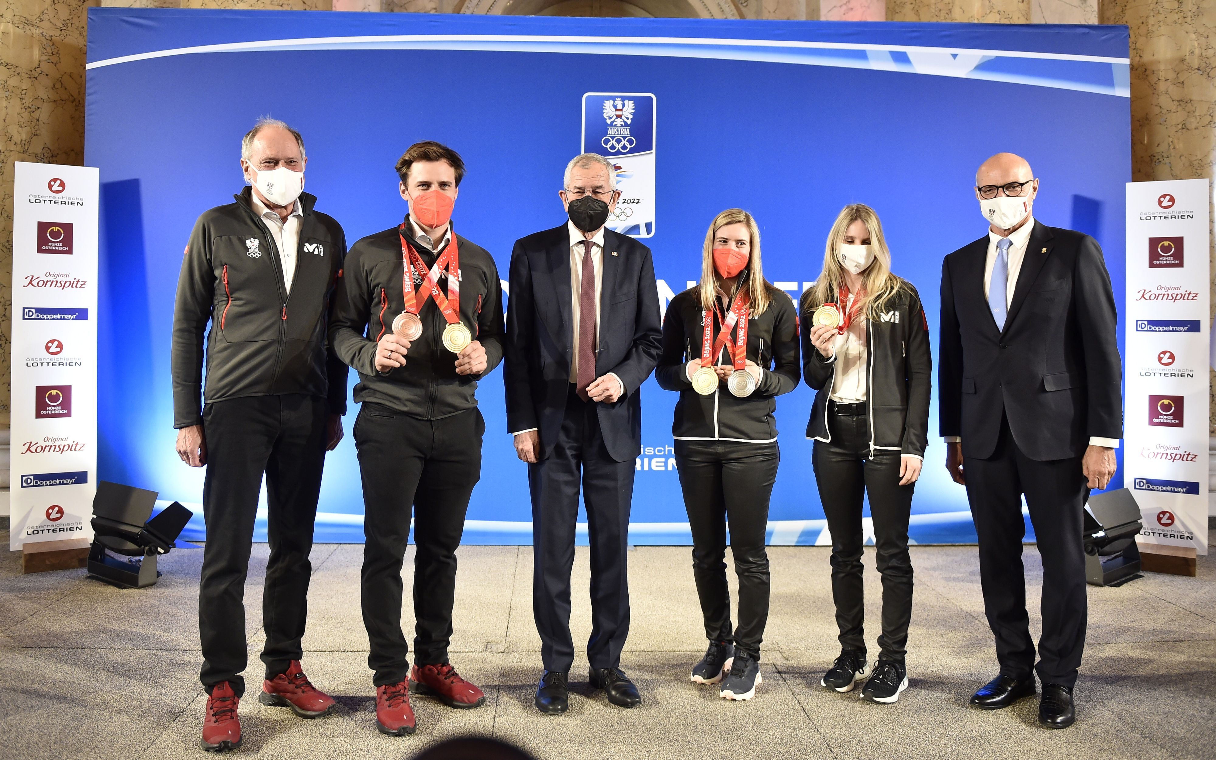 Bundespräsident Alexander Van der Bellen empfängt Österreichs Olympia-Athleten