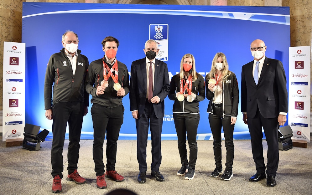 Bundespräsident Alexander Van der Bellen empfängt Österreichs Olympia-Athleten