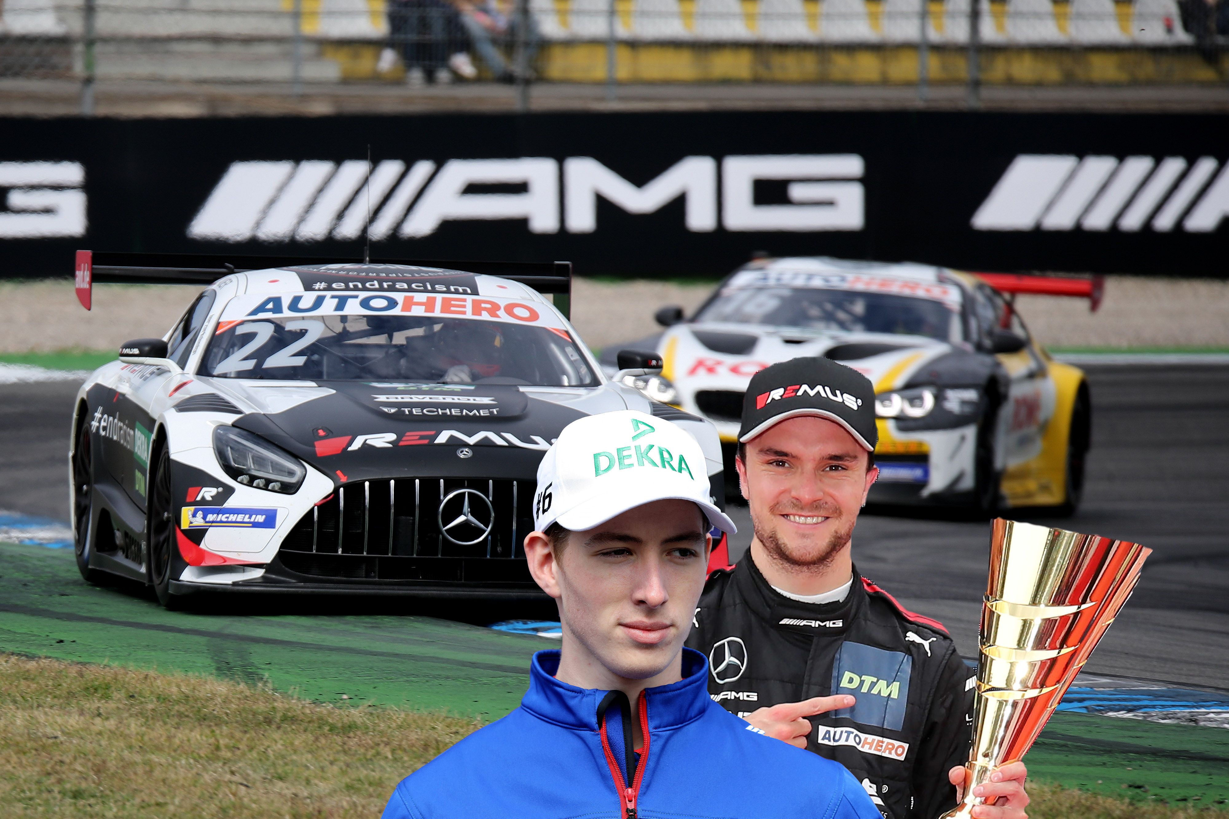 Lucas Auer (r.) und David Schumacher werden DTM-Teamkollegen.