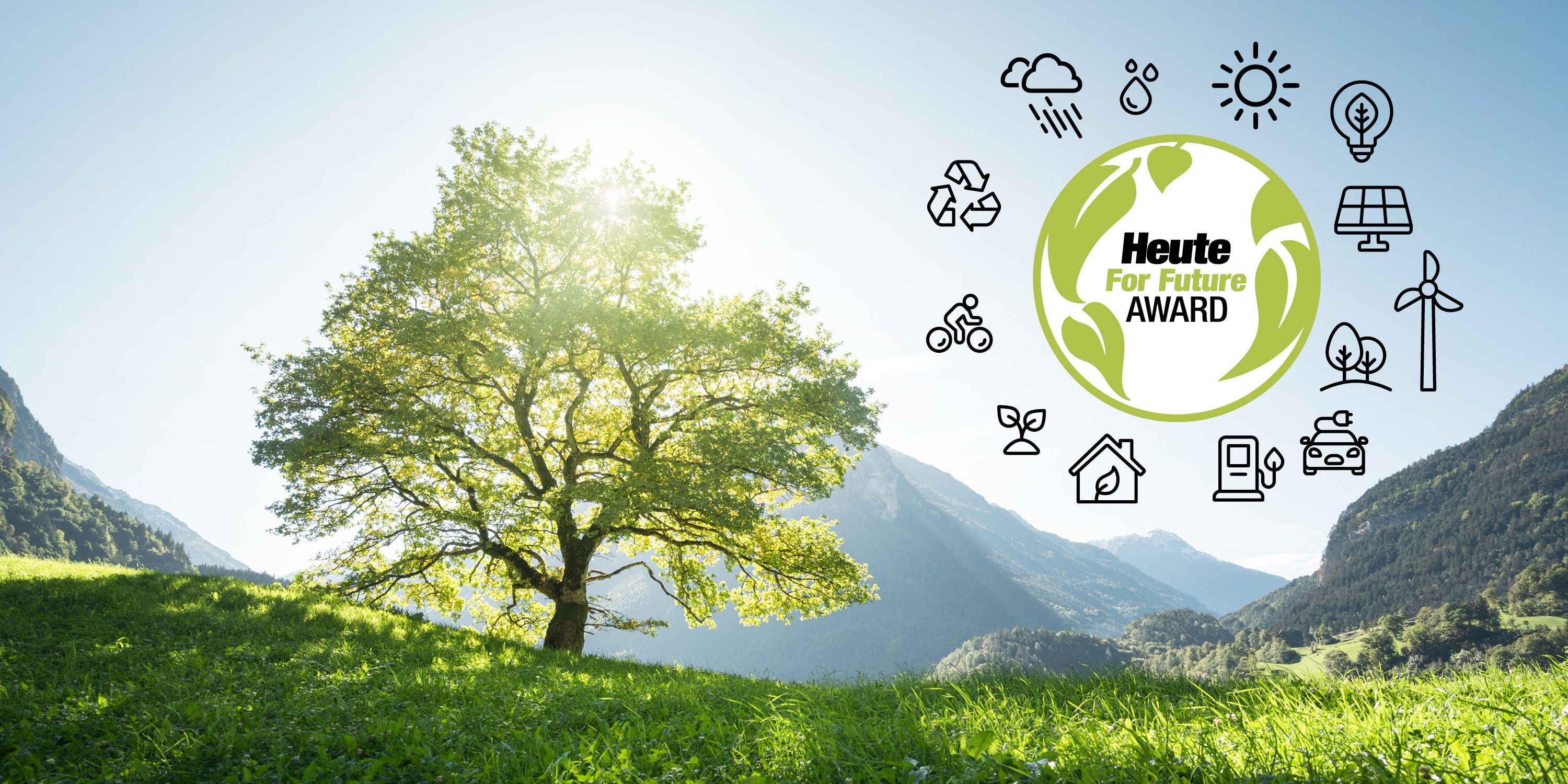 Haben Sie Ideen oder bereits umgesetzte Projekte, mit denen Sie die Folgen des Klimawandels abfedern oder zur großen Transformation beitragen können? Dann ist der <strong>Heute For Future</strong>-Award<strong> </strong>genau das Richtige für Sie!