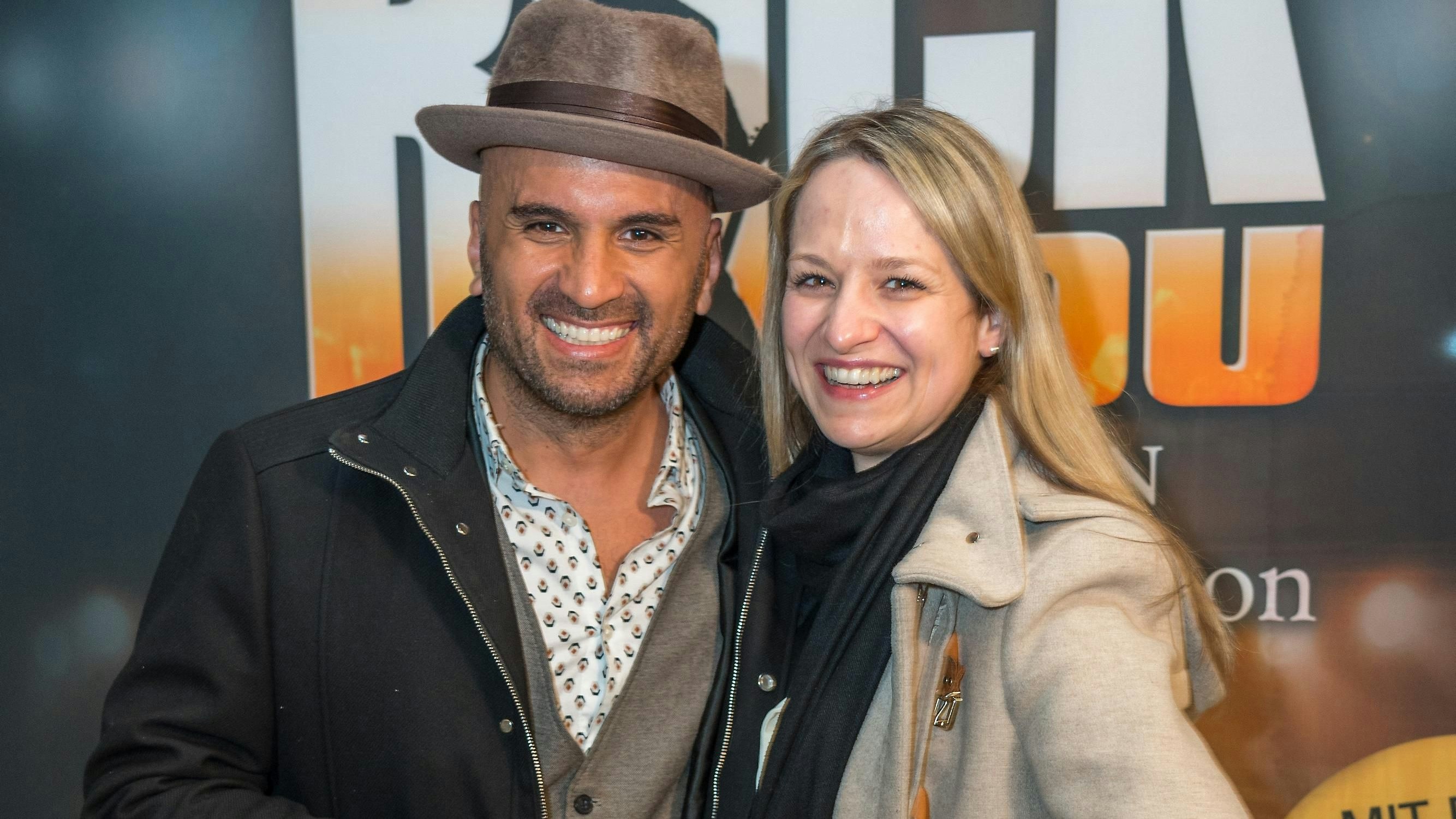 Eric Papilaya mit seiner guten Freundin Silke.