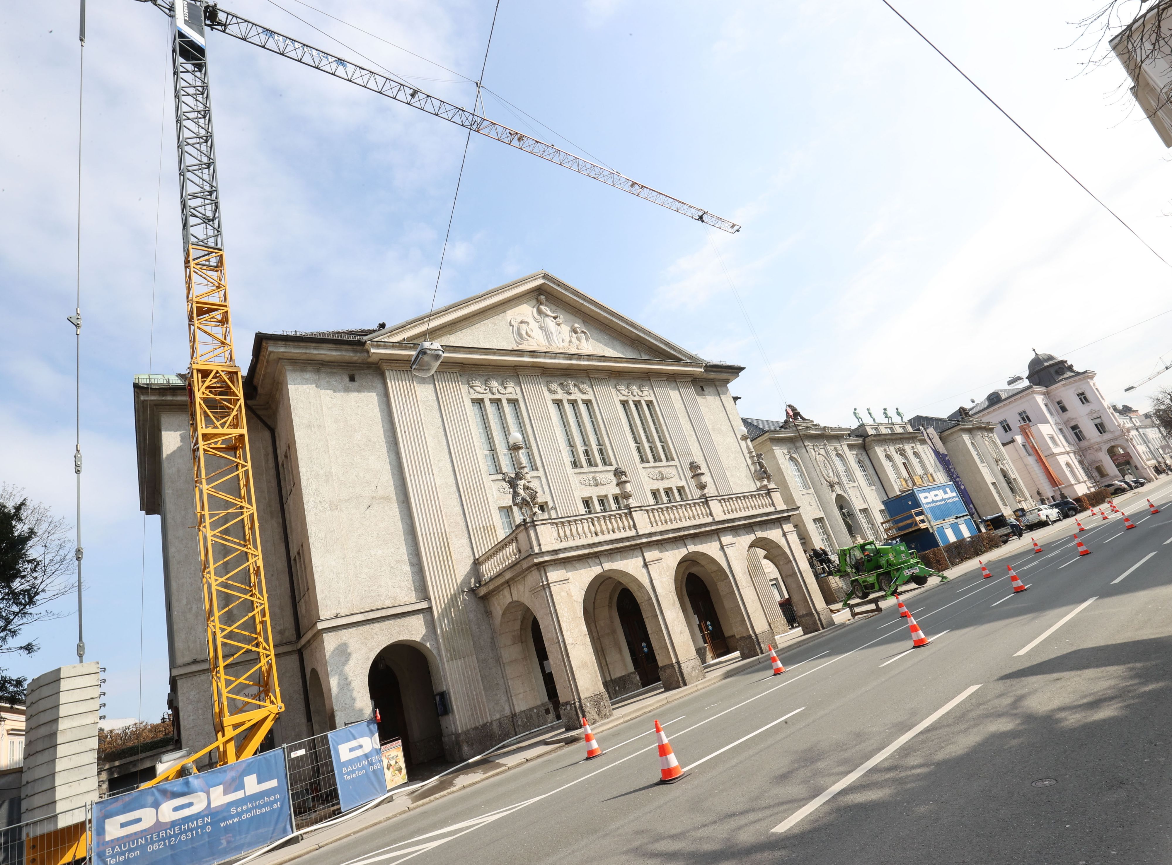 Der Unfall ereignete sich auf der Baustelle des Salzburger Mozarteums.