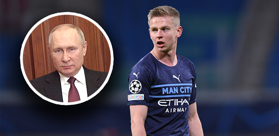 Oleksandr Zinchenko stellt sich gegen Wladimir PUtin. 