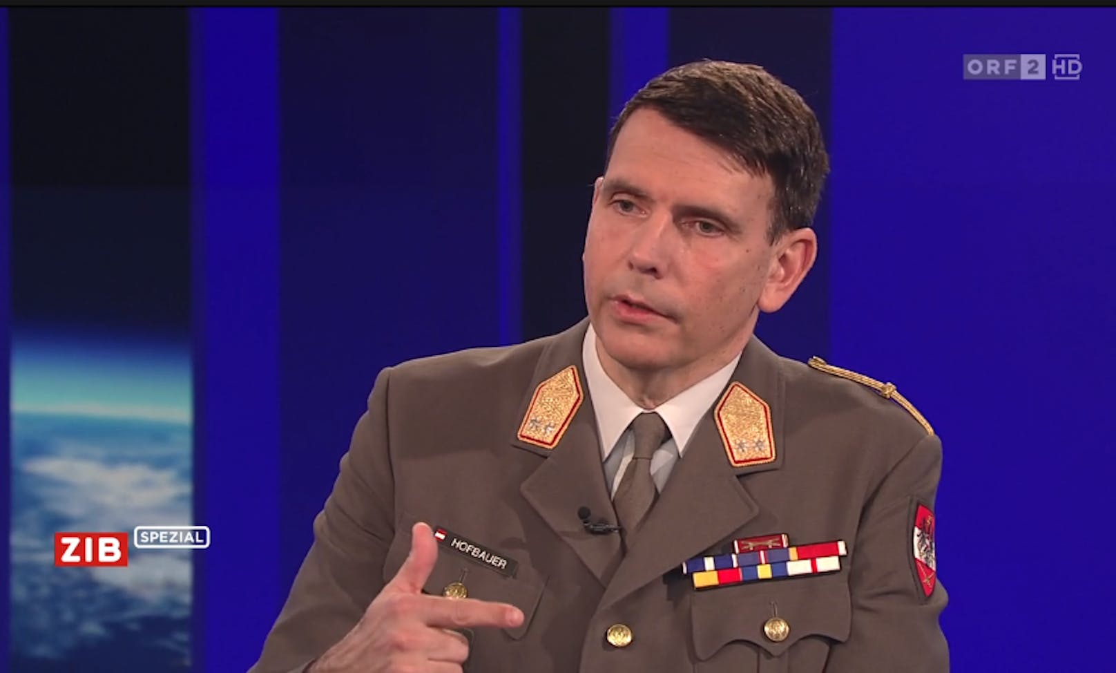 Militärexperte Günter Hofbauer sprach am Donnerstag von einem "neuen kalten Krieg" in der Sondersendung des ORF zur Lage in der Ukraine.