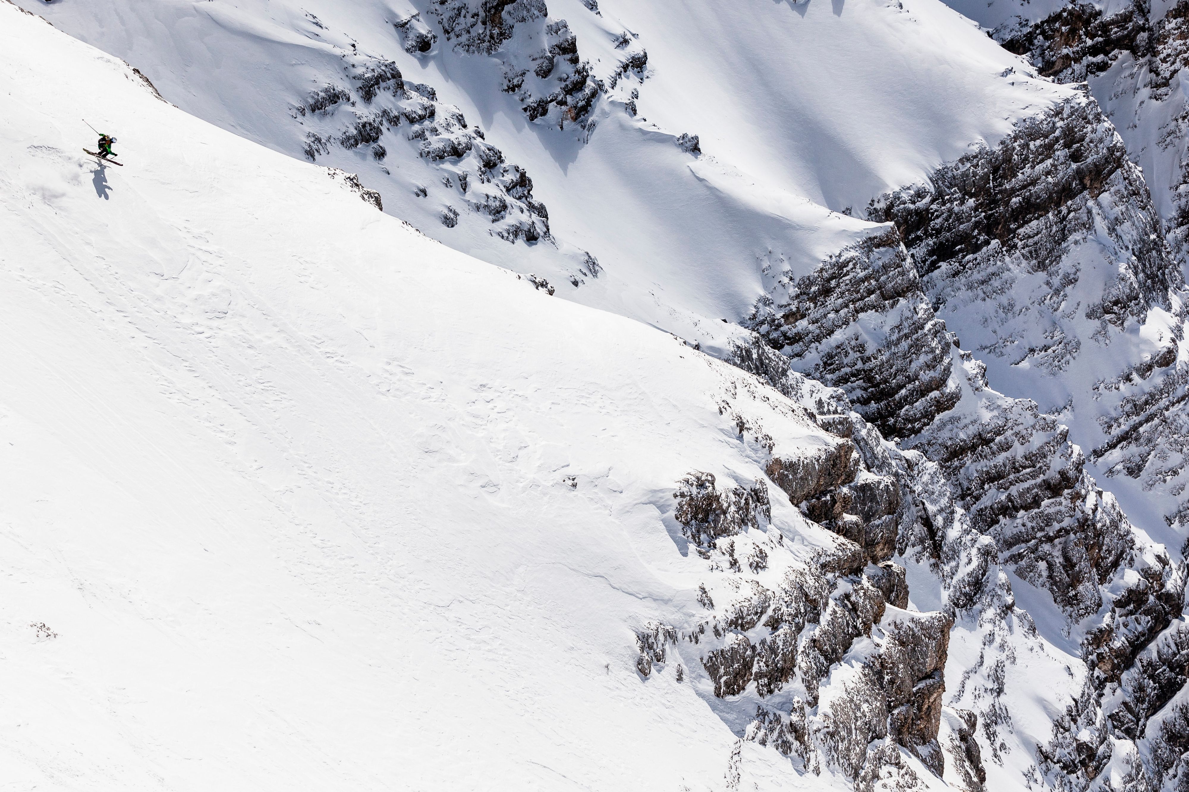 Das Skigebiet Ehrwalder Alm in Tirol.
