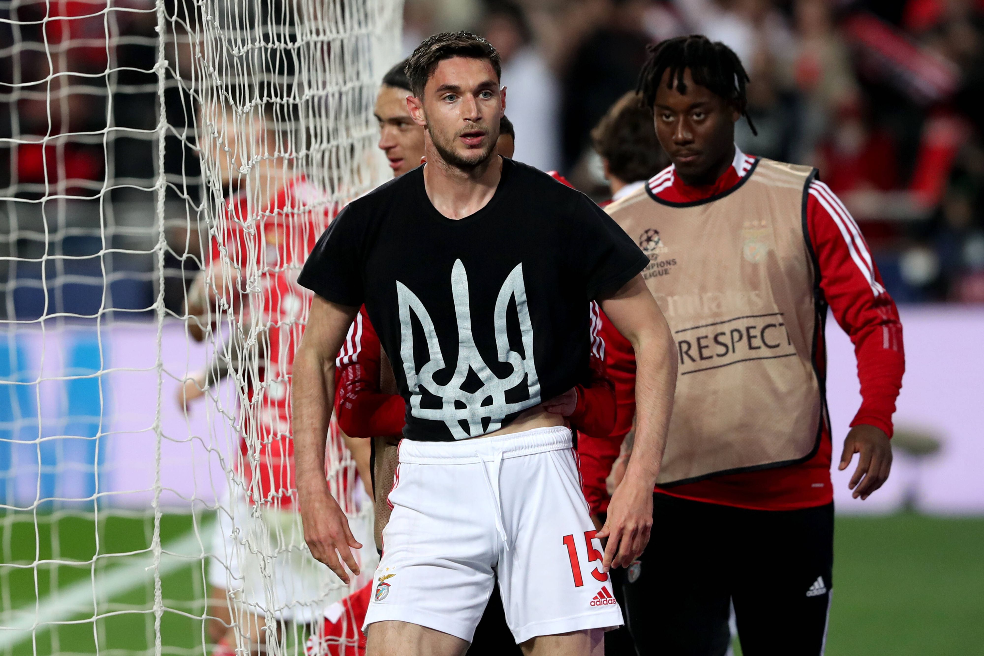 Roman Jaremtschuk jubelte in der Champions League mit dem Ukraine-Wappen. Nur wenige Stunden später marschierten russische Truppen in seinem Heimatland ein.
