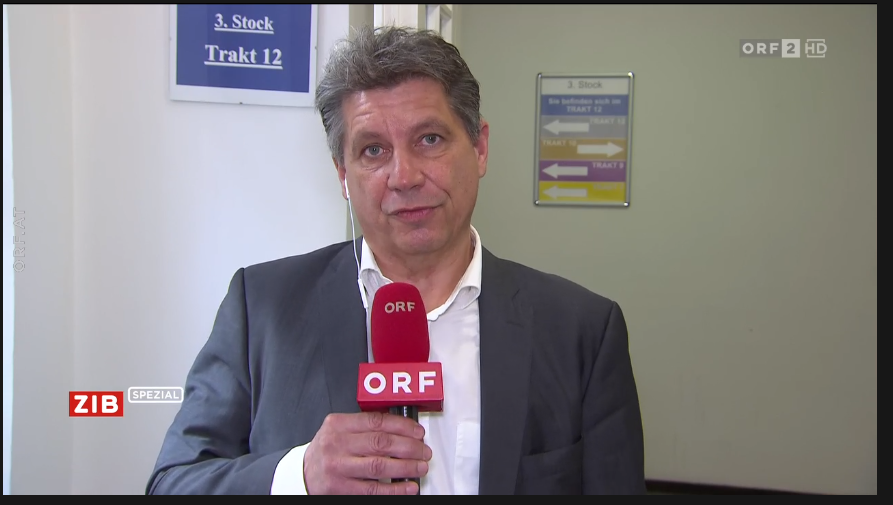 Hans Bürger beschwerte sich live im TV über die Geräuschkulisse in der Rossauer Kaserne.&nbsp;