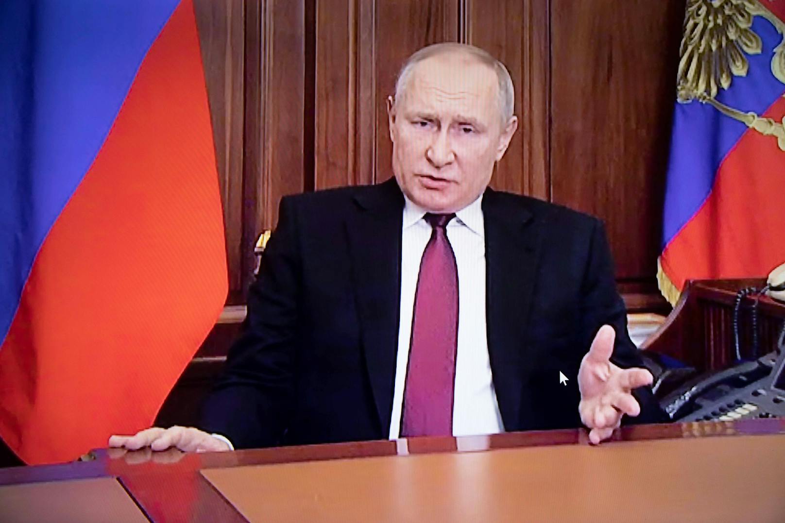 Der russische Präsident Wladimir Putin erklärte der Ukraine Donnerstagfrüh den Krieg.&nbsp;