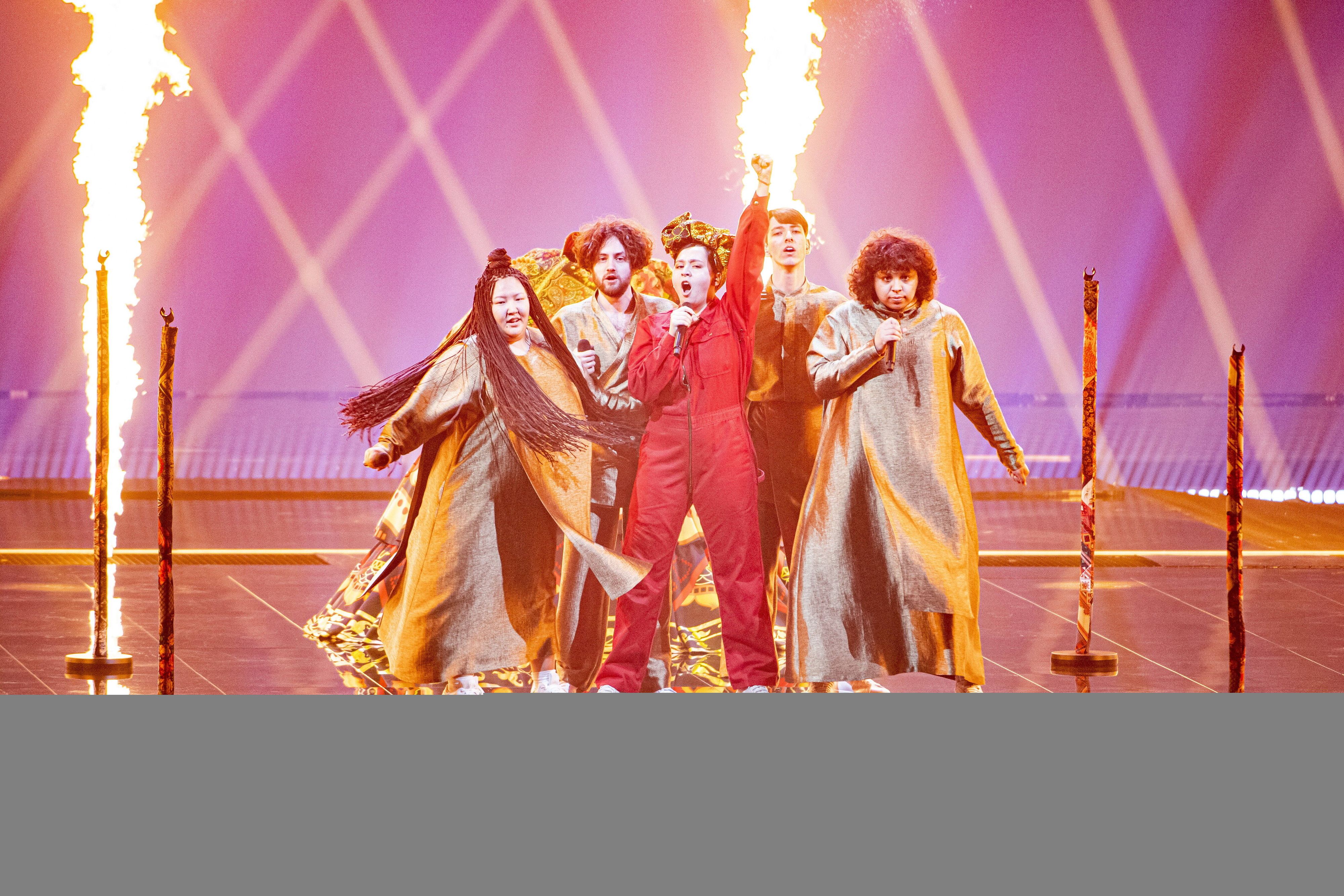 Russland beim Eurovision Song Contest im Jahr 2021 in Rotterdam.