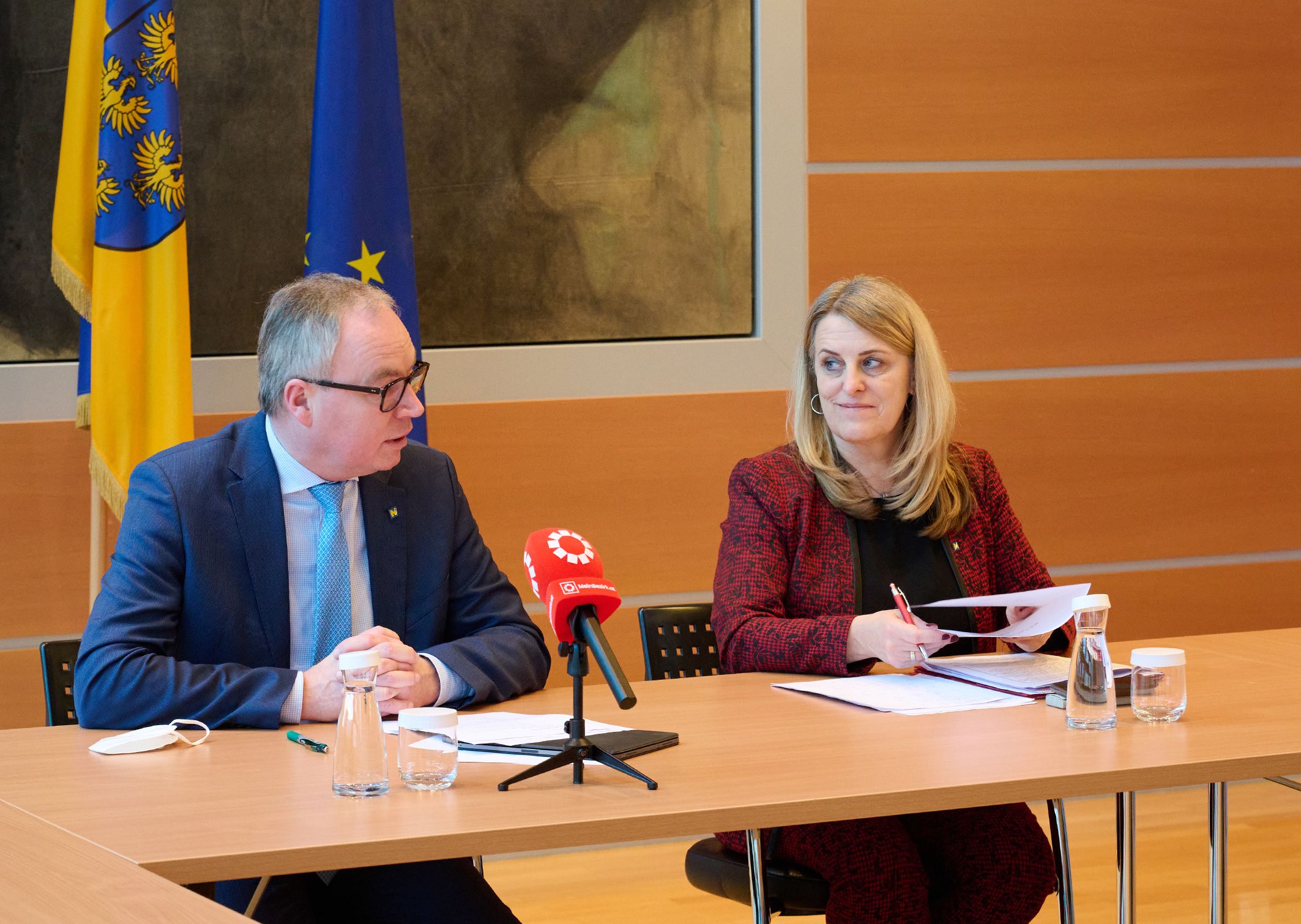 Landesvize Stephan Pernkopf (VP) und Landesrätin Ulrike Königsberger-Ludwig (SP)