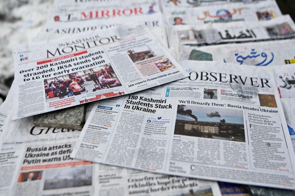 Russische Medien dürfen in der Berichterstattung über den Krieg keine Wörter wie 