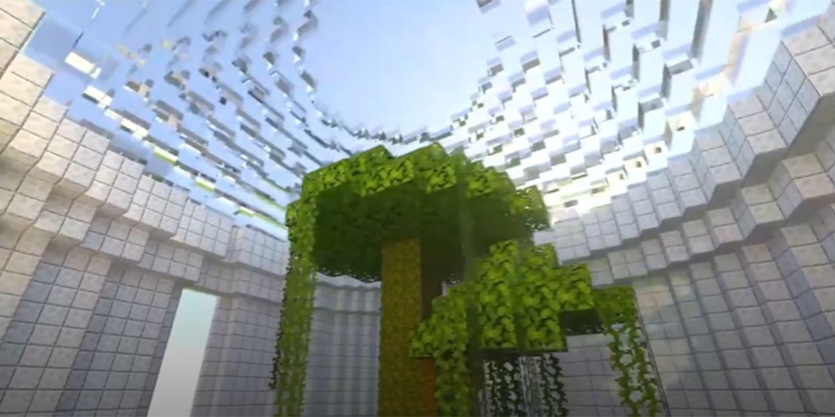 "Roche"-Lehrlinge dürfen an einem Teamevent "Minecraft" spielen.