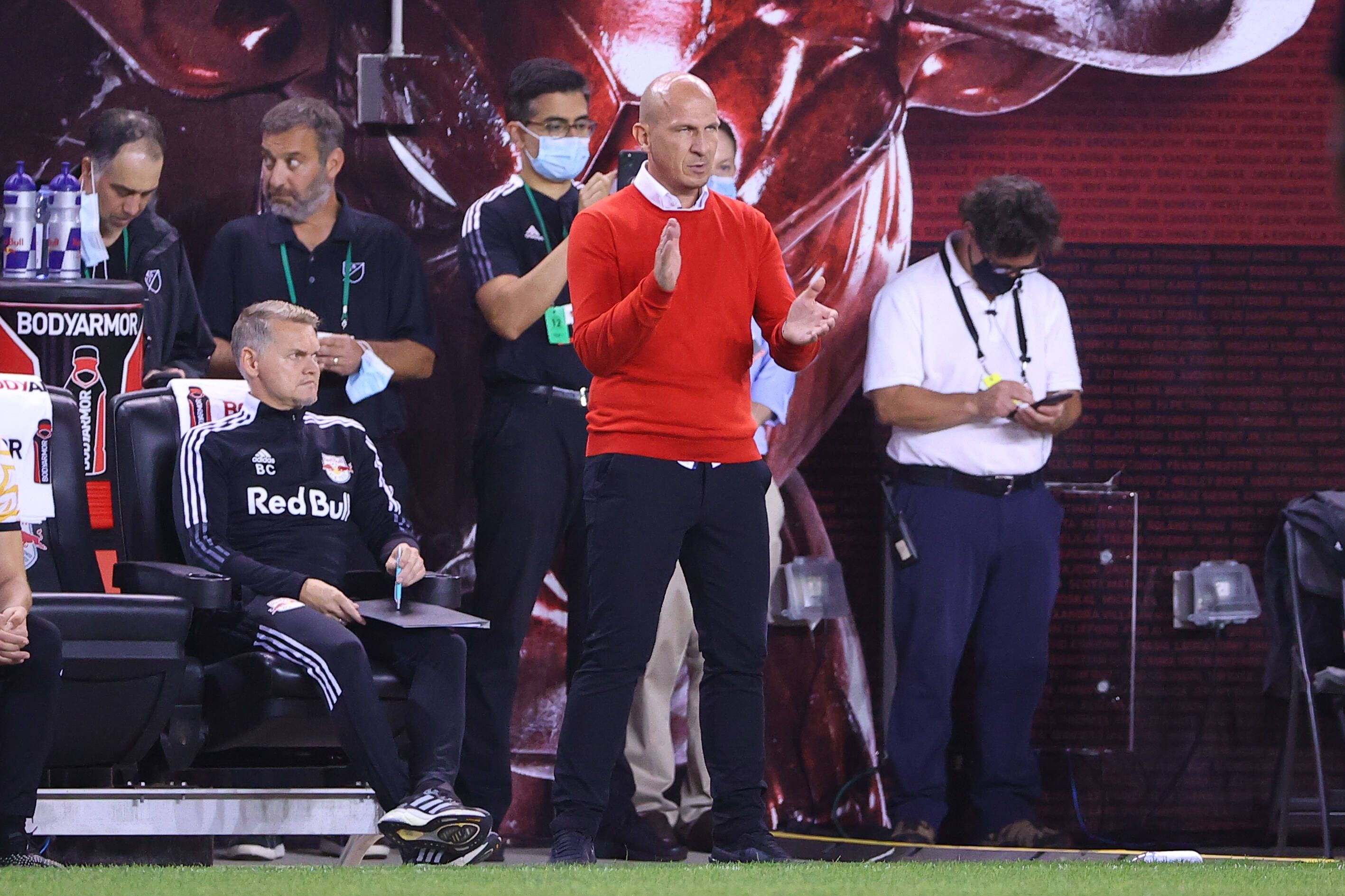 Gerhard Struber an der Red-Bull-Seitenlinie