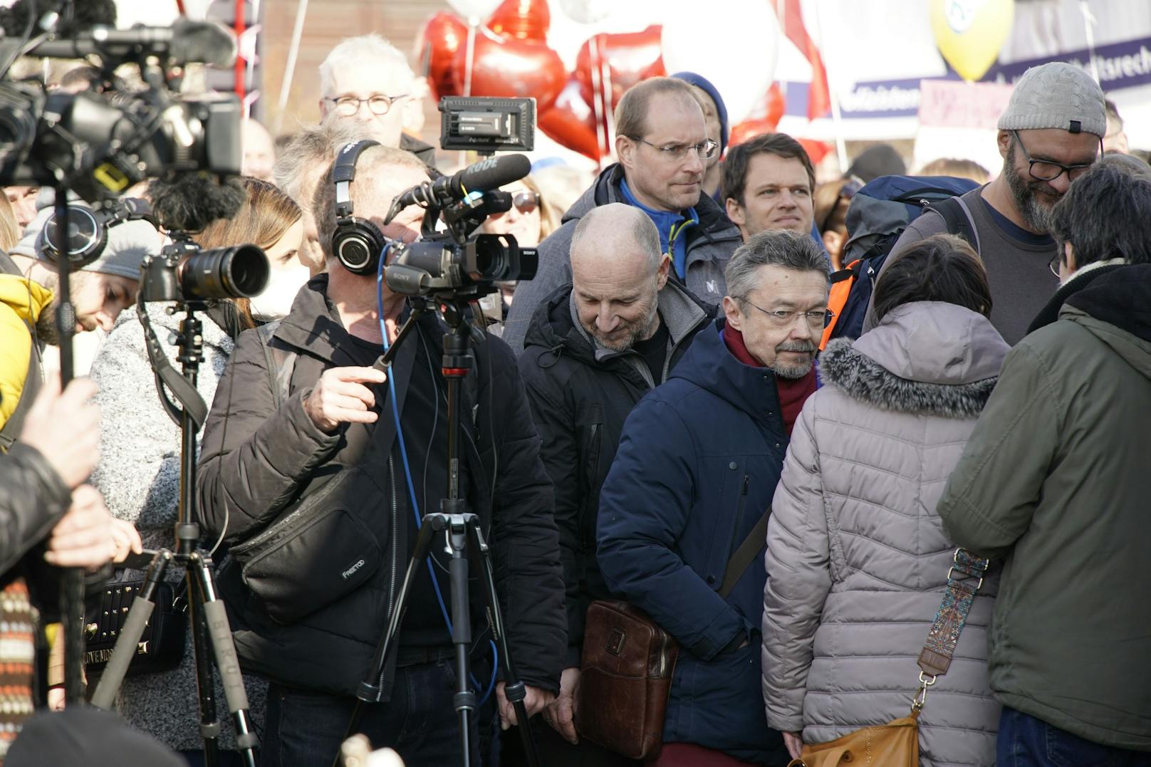 Corona-Demo in Wien am 27. Februar 2022