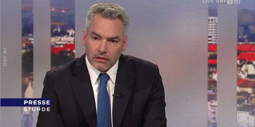 Kanzler Nehammer in der ORF-Pressestunde
