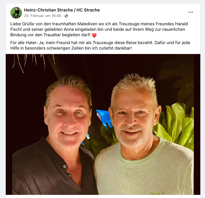 Heinz-Christian Strache und Harald Fischl 