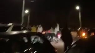 Ein unbekannter Mann feuerte mehrmals mit einer Pistole in die Luft