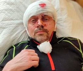 Steve Meiling (42), Feuerwehrmann aus Borna in Sachsen, wollte seine ukrainische Ehefrau vor dem Russen-Angriff retten und wurde dabei selbst angeschossen.