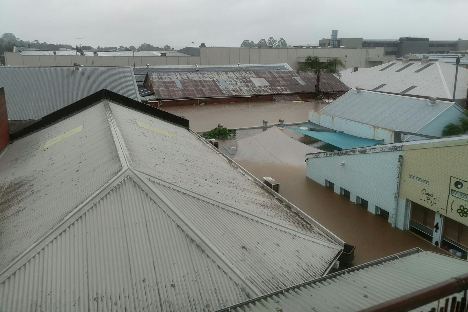 Die Stadt Lismore im Bundesstaat New South Wales erlebte das schlimmste Hochwasser ihrer Geschichte. 