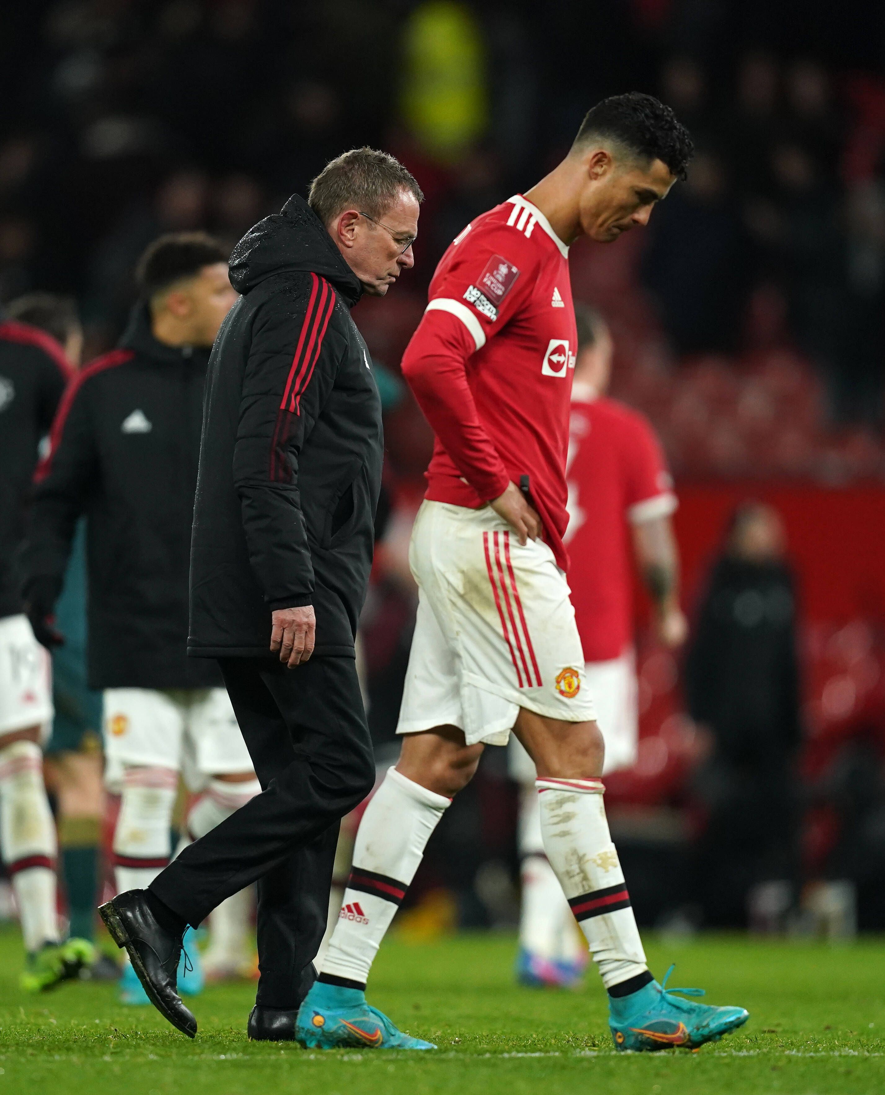 Noch kein Traumduo: Ralf Rangnick und Cristiano Ronaldo