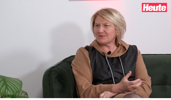 Helga Krismer beim Interview