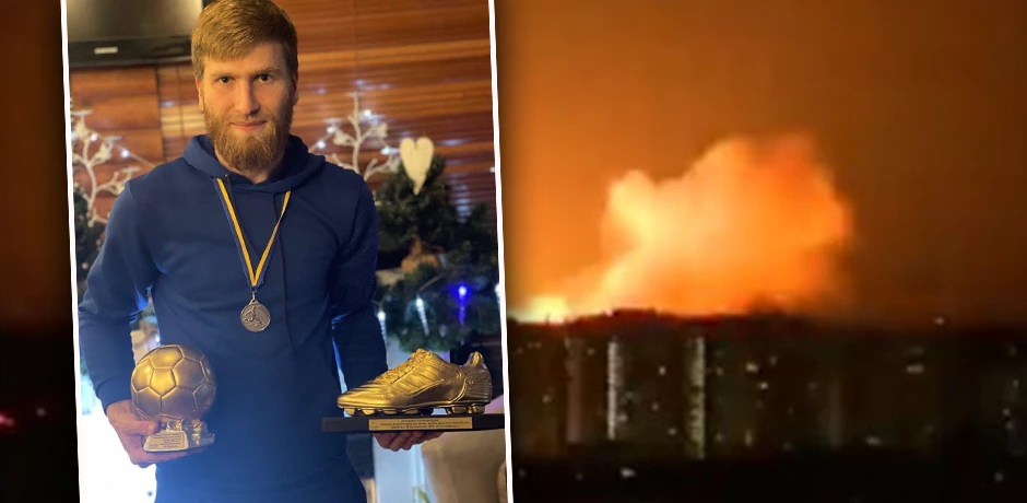 Der Fußballer starb bei einem Bombenangriff