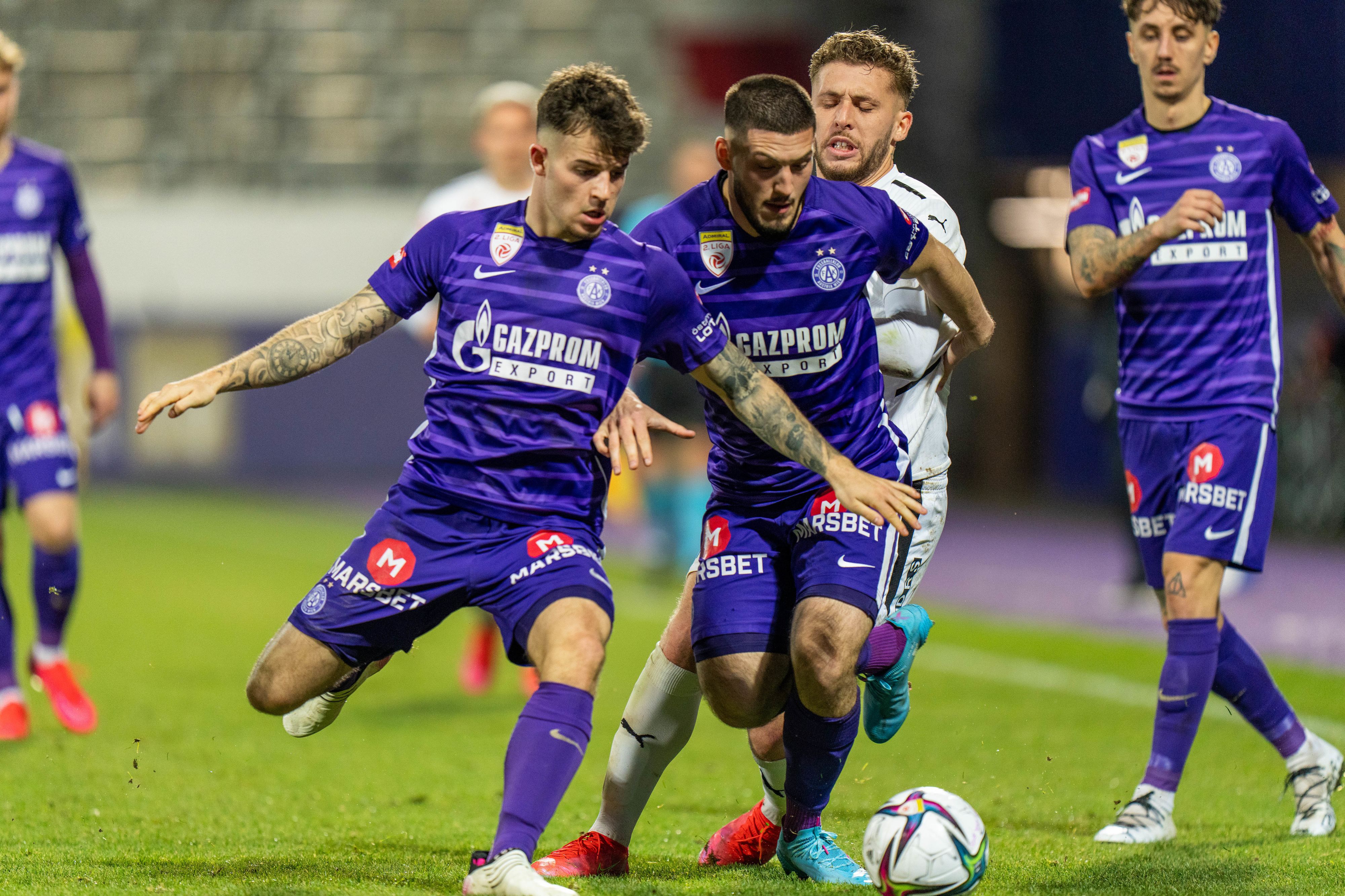 Bei den Young Violets war Gazprom Trikotsponsor, diese Zeiten sind vorbei.