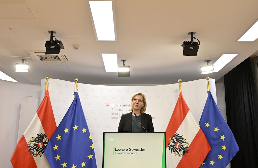 Klimaschutzministerin Leonore Gewessler (Grüne).