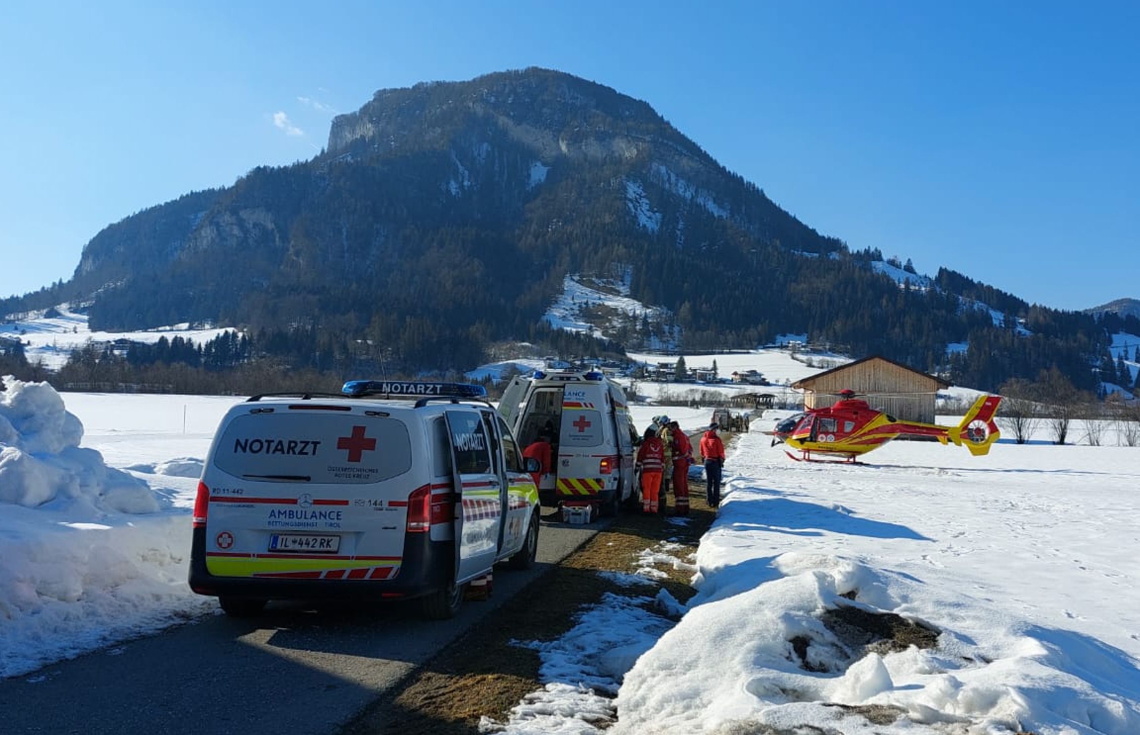 Der Unfall ereignete sich in Kirchdorf in Tirol.