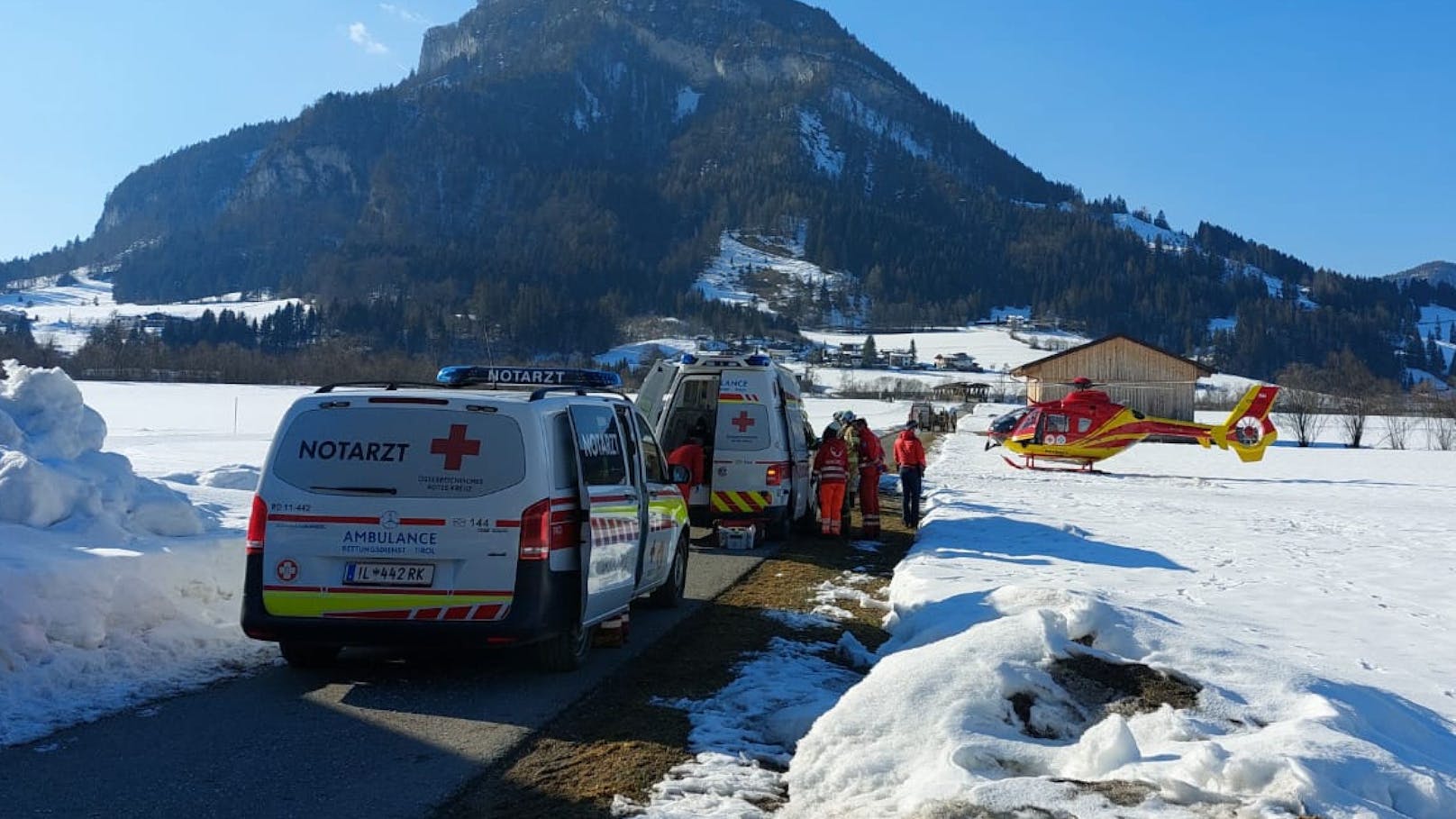 Der Unfall ereignete sich in Kirchdorf in Tirol.
