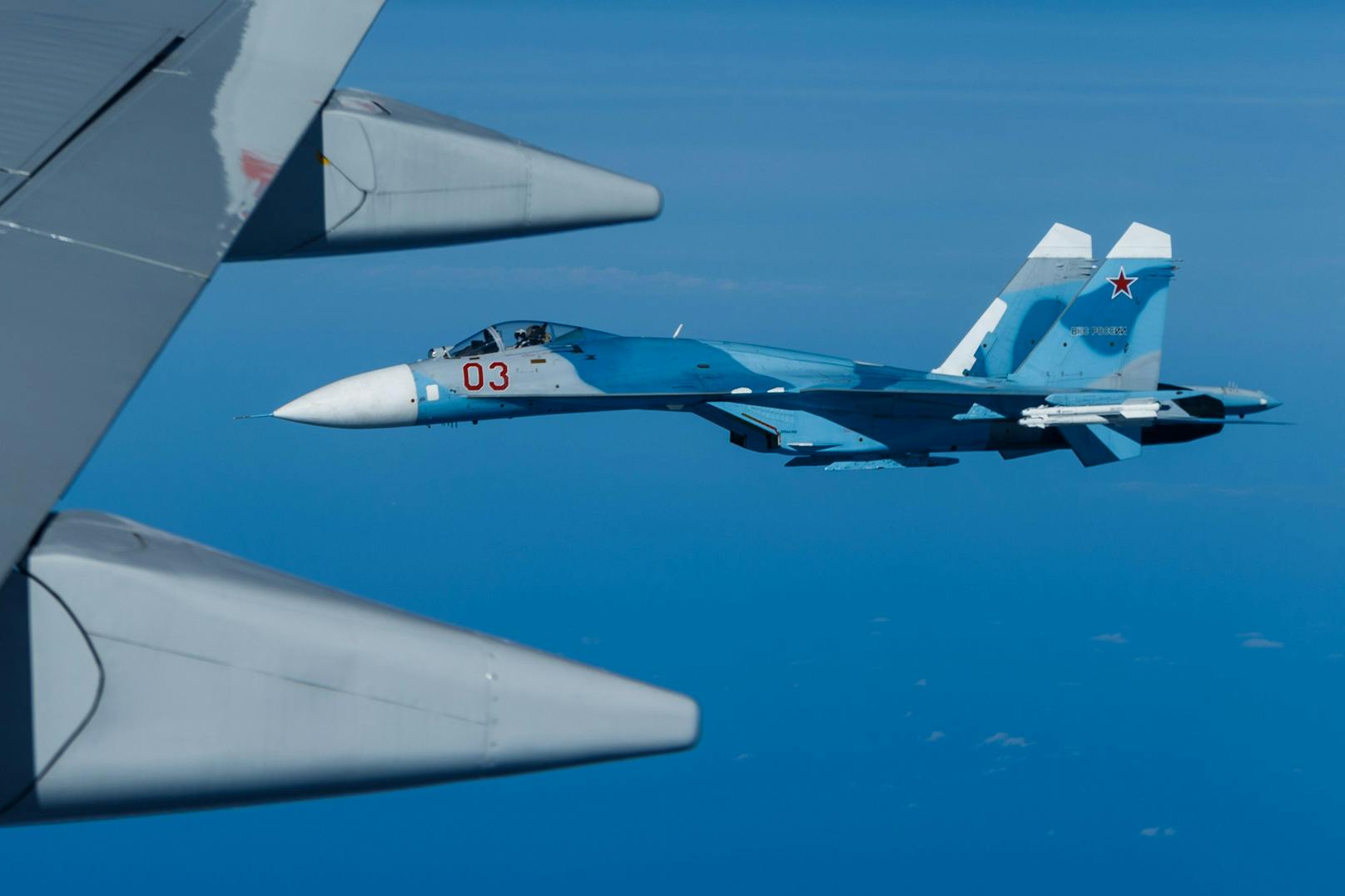 Eine Su-27 der russischen Baltikum-Flotte.