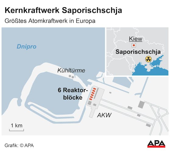 Lageplan des AKW Saporischschja 