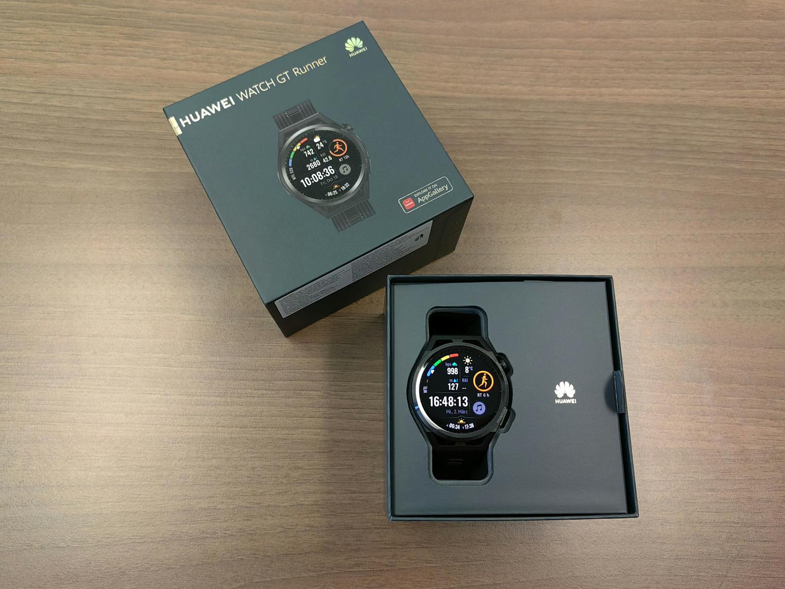 Die neue Smartwatch der Huawei Watch GT Runner Serie.