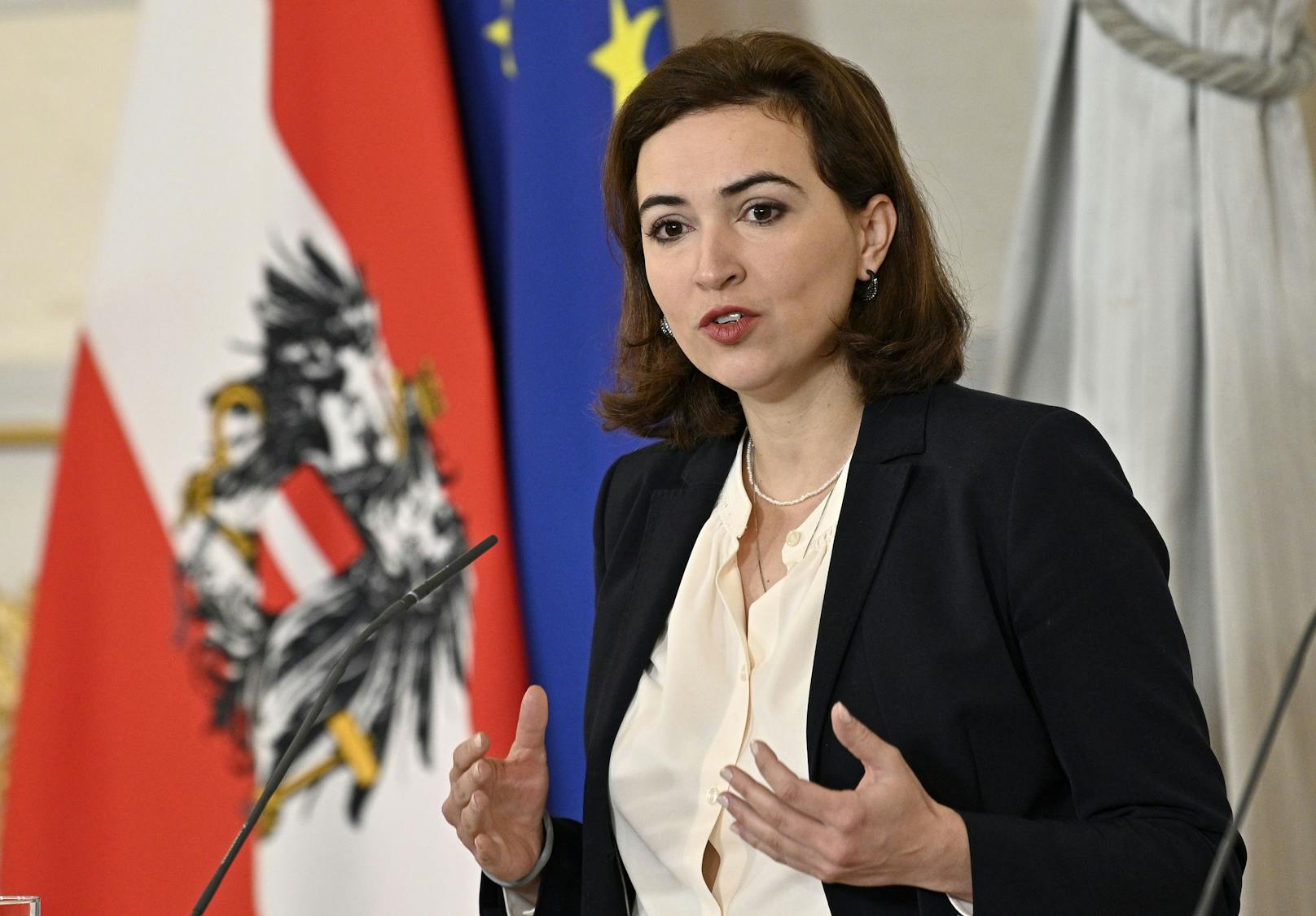 Justizministerin Alma Zadic (Grüne) einigte sich mit EU-Amtskollegen auf eine Erklärung.