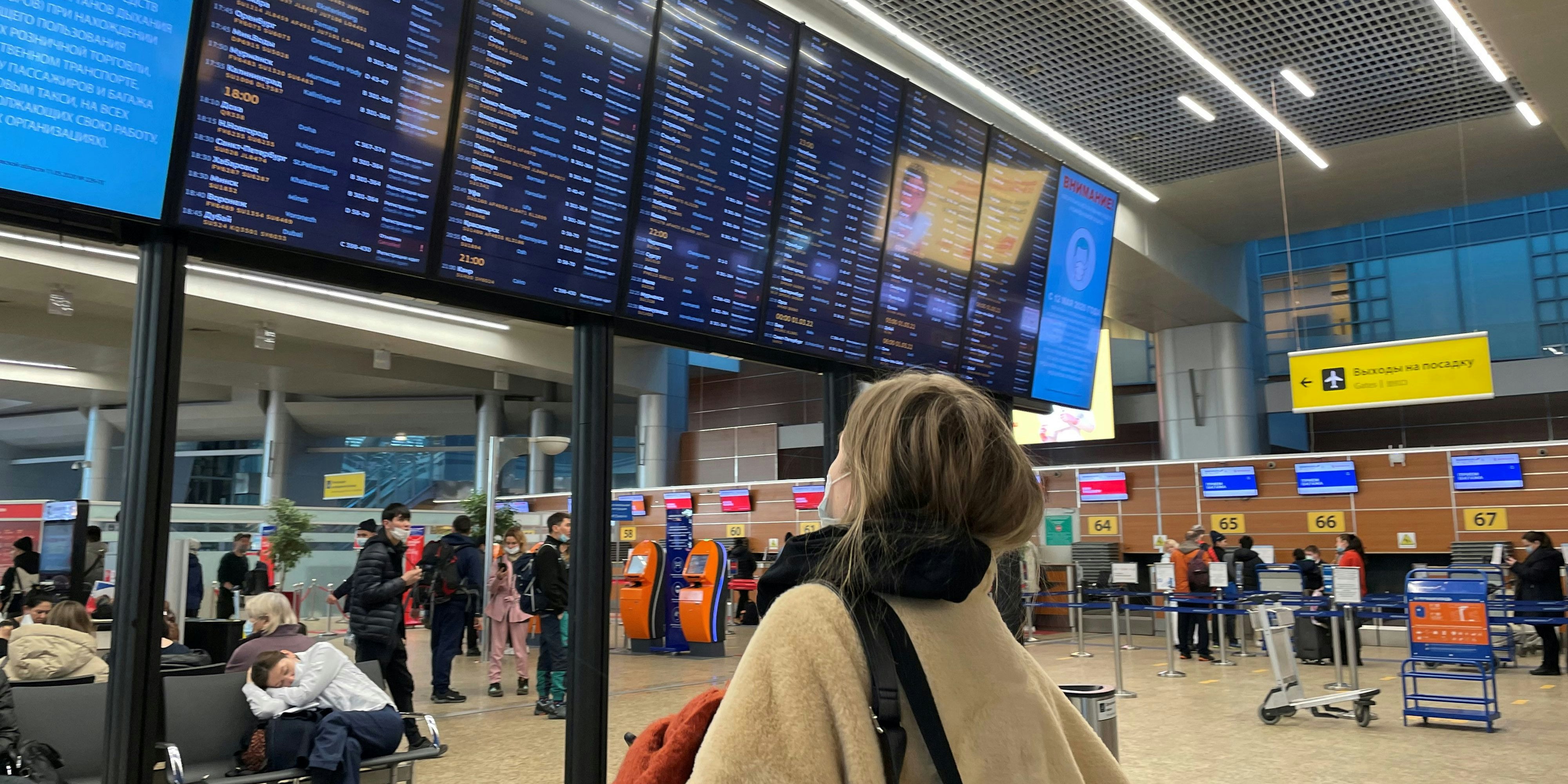 Mit dem Flugzeug aus Russland wegzukommen wird immer schwieriger – und teurer. (Archivbild)