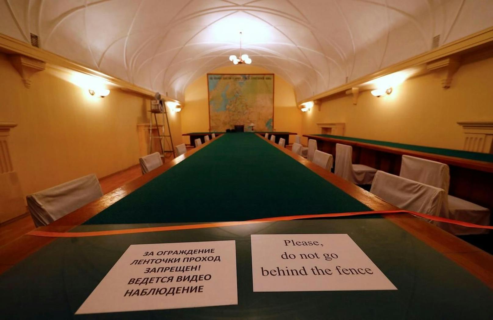 Das ehemalige Konferenz-Zimmer von Josef Stalin. 