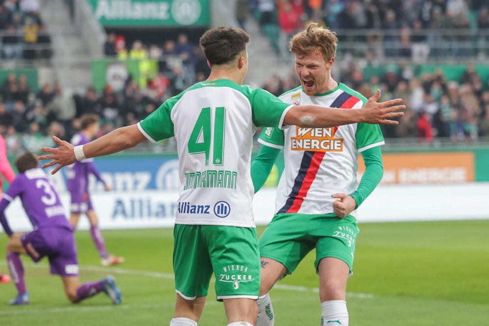 Zimmermann schießt Rapid gegen Klagenfurt in Führung.