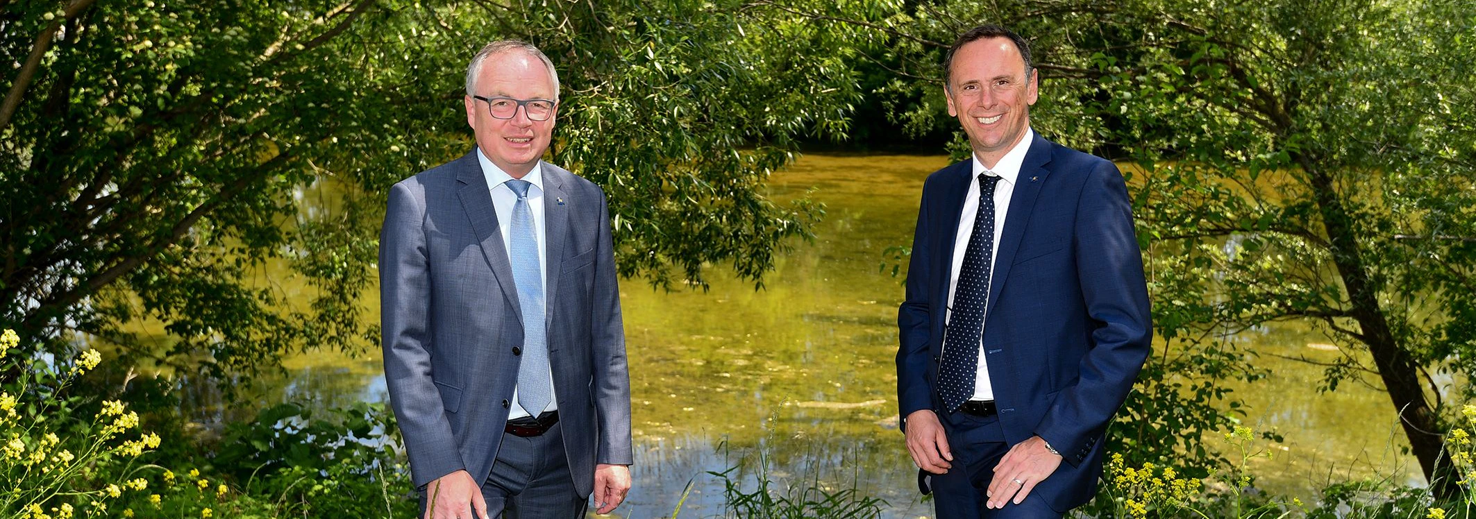 Pernkopf und Danninger in der Natur.