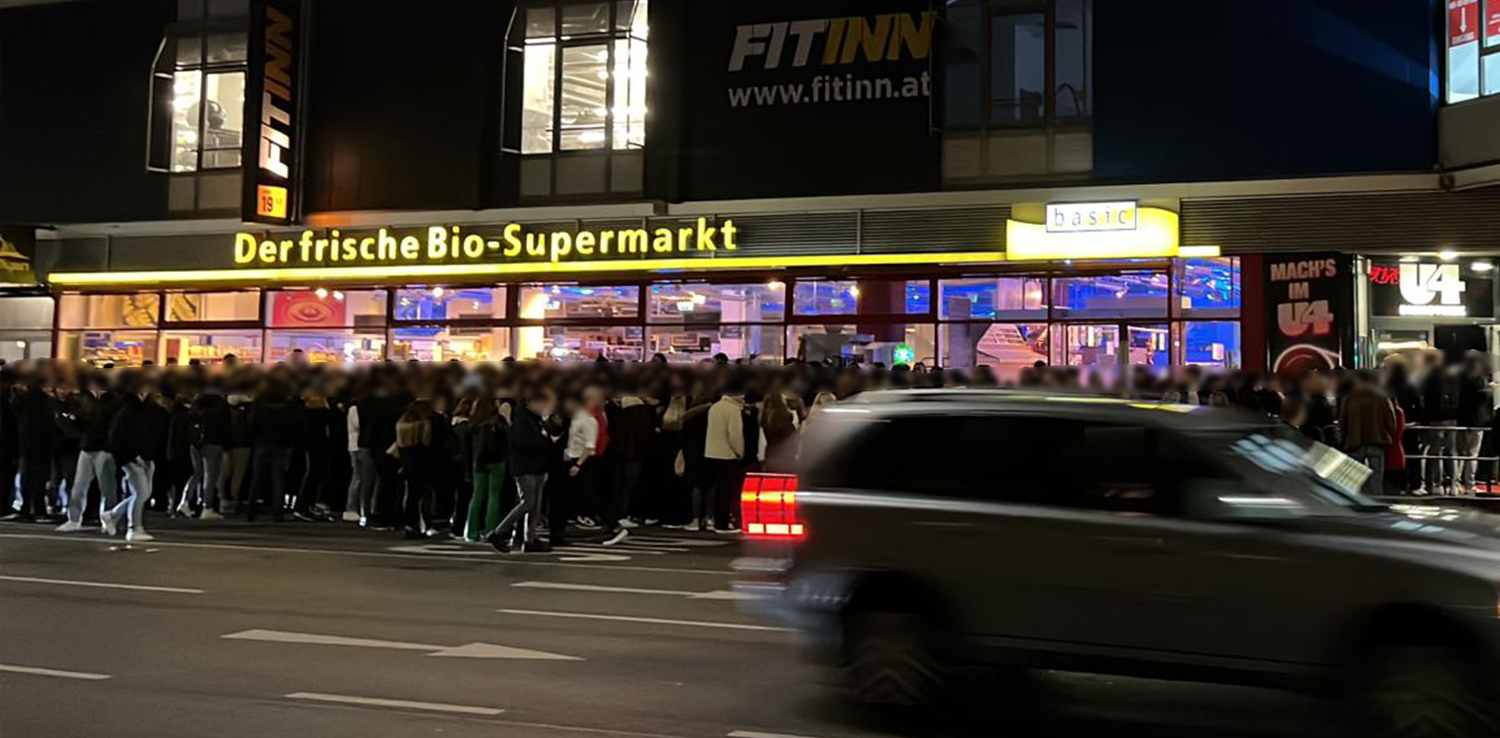 Der Ansturm auf das Szene-Lokal U4 war am Samstag groß. 