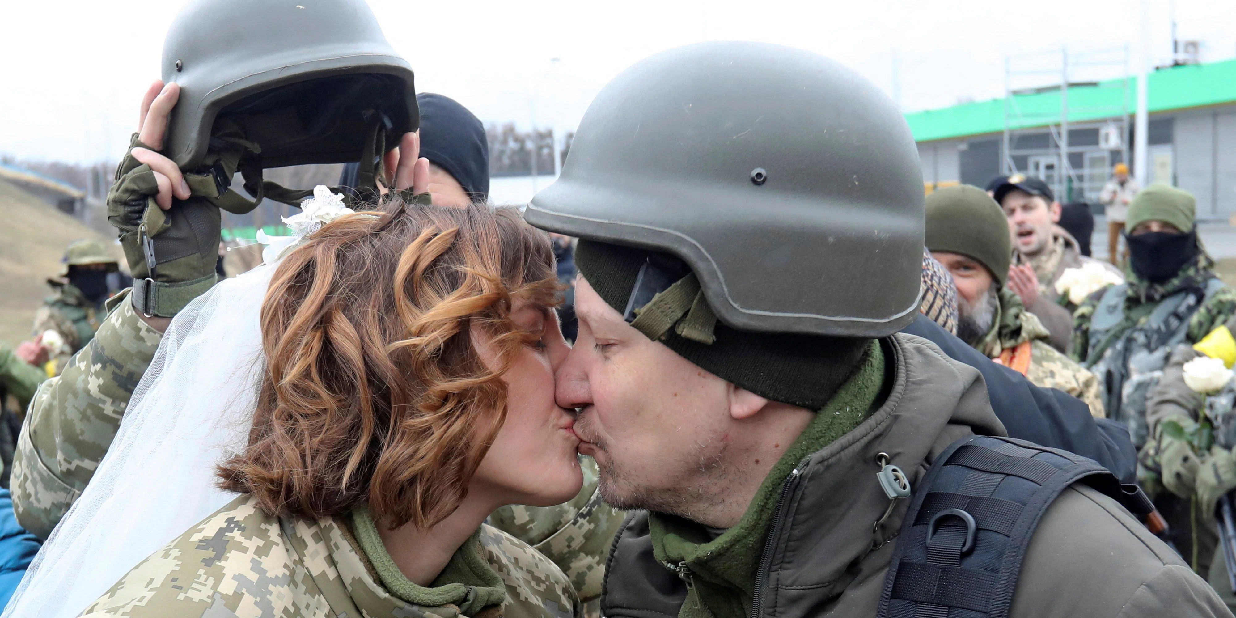 Lesia und Valeri haben sich das Ja-Wort gegeben haben.