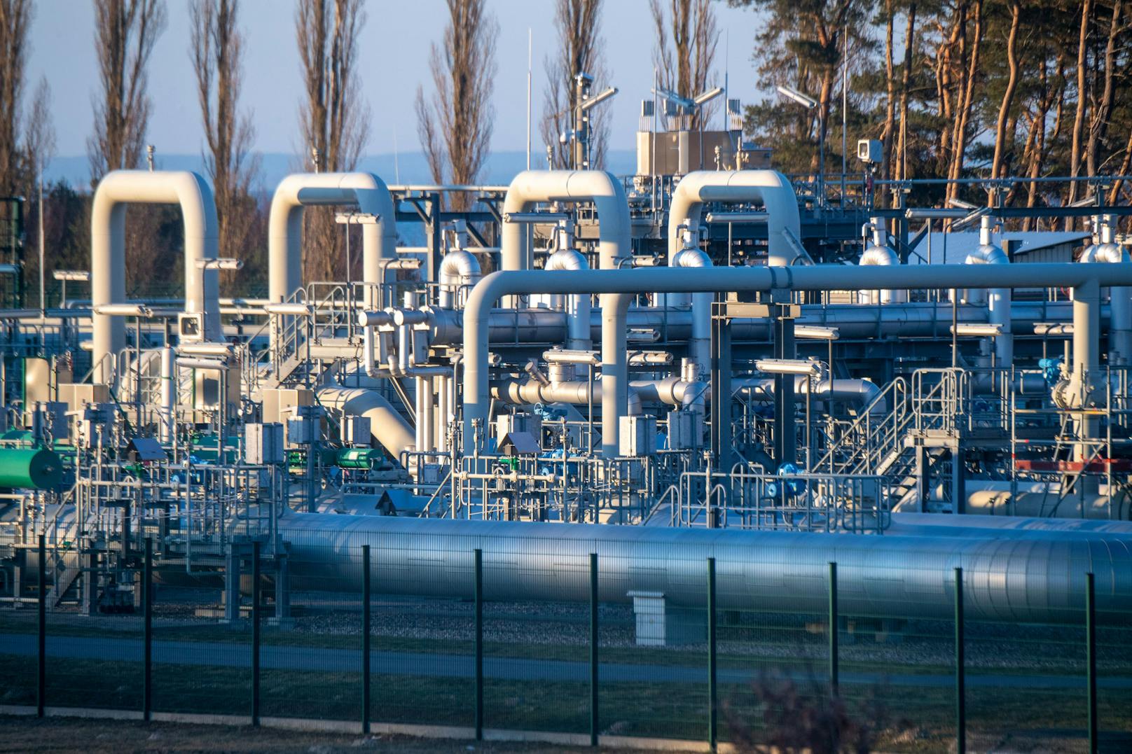 Nord-Stream-1-Rohre im deutschen Mecklenburg-Vorpommern – der Kreml will Europa das Gas abdrehen.